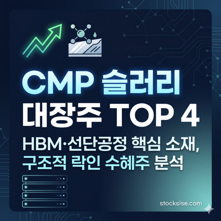 CMP 슬러리 대장주 TOP 4 및 HBM 선단공정 수혜주 분석 정보 이미지