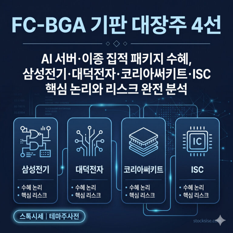 FC-BGA 기판 대장주 4선 삼성전기 대덕전자 코리아써키트 ISC 분석 썸네일