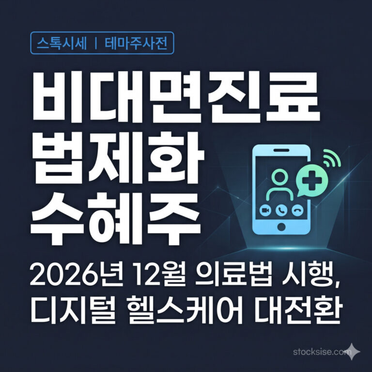 비대면진료 법제화 수혜주 및 디지털 헬스케어 테마주 안내 썸네일