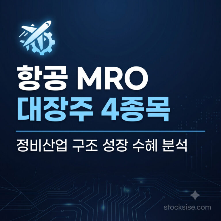 2026 민항 항공기 MRO 정비산업 수혜주 대한항공 한국항공우주 한화에어로스페이스 한국공항 완전분석 썸네일