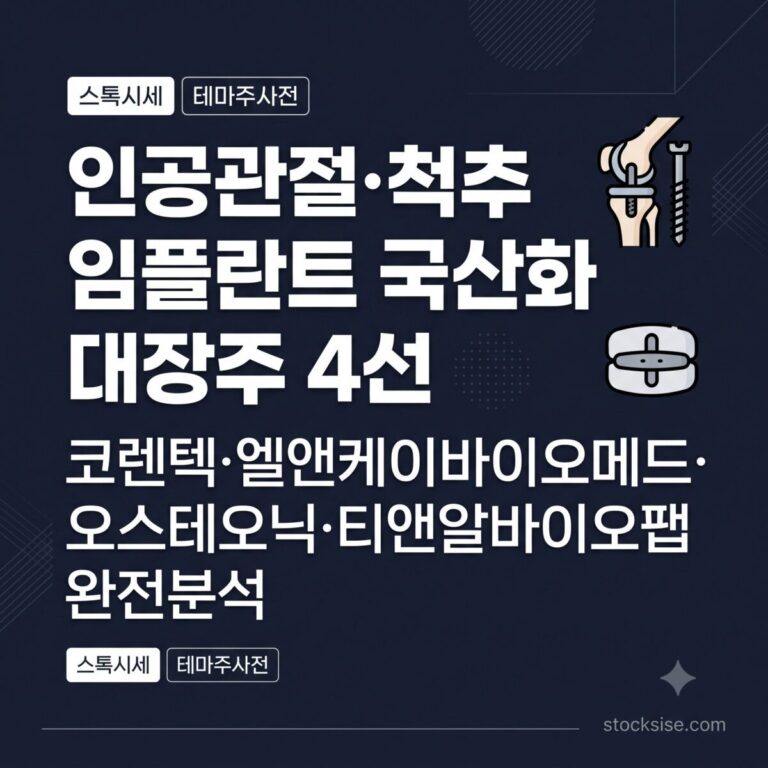 정형외과 척추 임플란트 국산화 테마주 코렌텍 엘앤케이바이오메드 오스테오닉 티앤알바이오팹 비교 썸네일