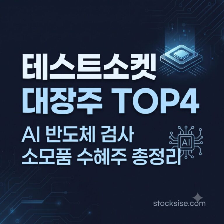 리노공업, ISC, 마이크로컨텍솔루션, 오킨스전자 등 AI 반도체 테스트소켓·번인소켓 대장주의 사업 구조와 투자 포인트를 정리한 스톡시세 테마주사전 썸네일 이미지