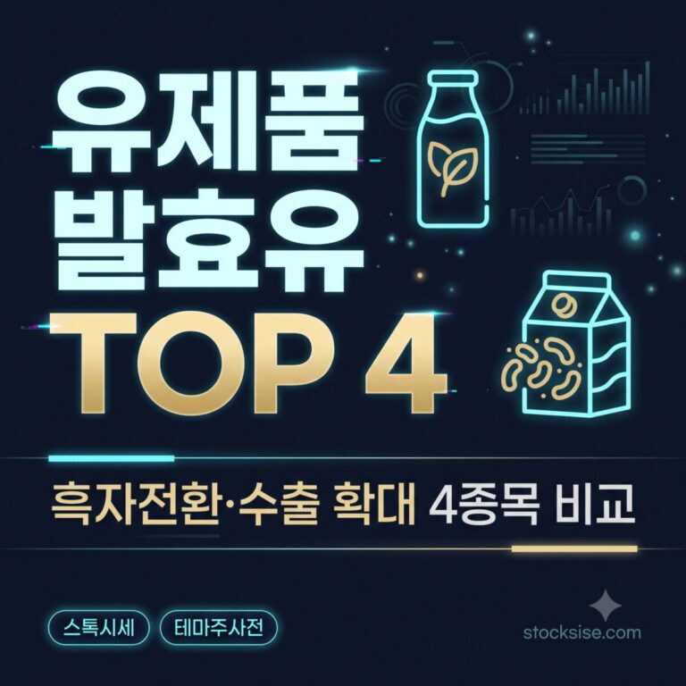 매일유업 빙그레 롯데웰푸드 남양유업 등 국내 유제품 발효유 대장주의 실적 개선과 수출 확대 포인트를 정리한 썸네일