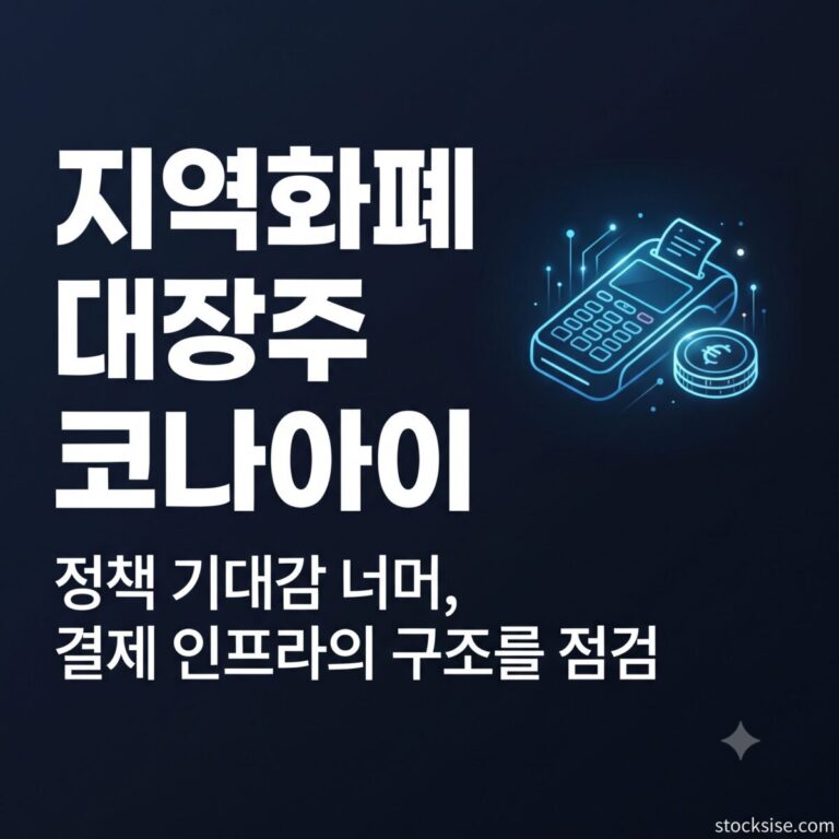 지역화폐 결제 플랫폼 테마의 대표 종목 코나아이와 헥토파이낸셜의 사업 구조와 투자 포인트를 정리한 스톡시세 썸네일 이미지