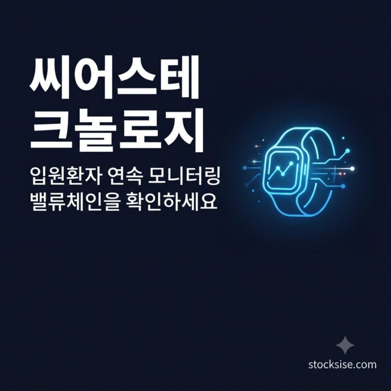 씨어스테크놀로지, 메디아나, 인피니트헬스케어, 비트컴퓨터의 역할을 정리한 스마트병동 입원환자 원격 모니터링 테마 썸네일