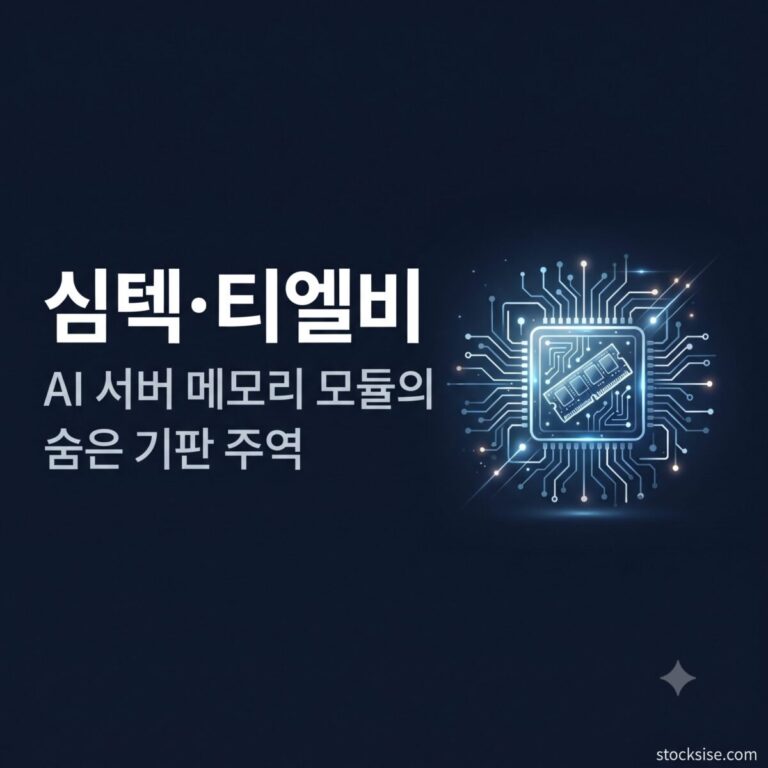 소캠 AI 서버 메모리 모듈 테마의 핵심 종목인 심텍, 티엘비의 모듈 기판 포지션을 정리한 스톡시세 테마주사전 썸네일